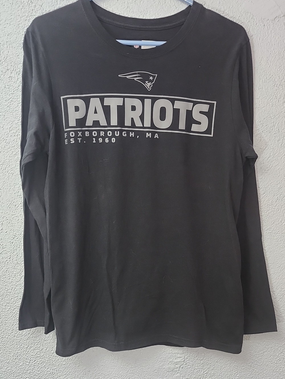 NFL Black New England Patriots Long Sleeve Graphic Tee
